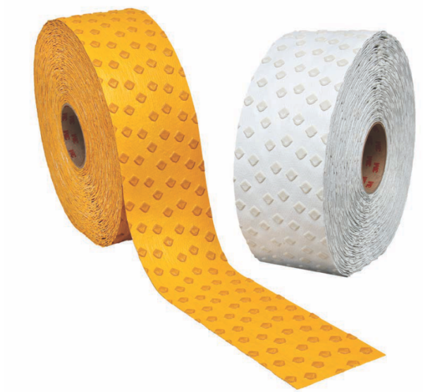 3M removable pavement marking tape in white and yellow