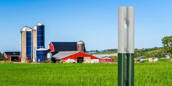 T post outside on a farm