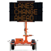 lane changes ahead mini variable message board