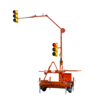 The portable traffic signal for work zone safety and traffic control.